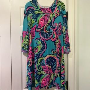 Lilly Pulitzer long sleeve dress- Size Medium.